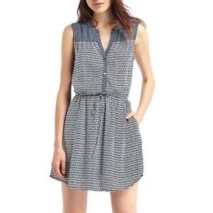 GAP Navy and White Mini Dress